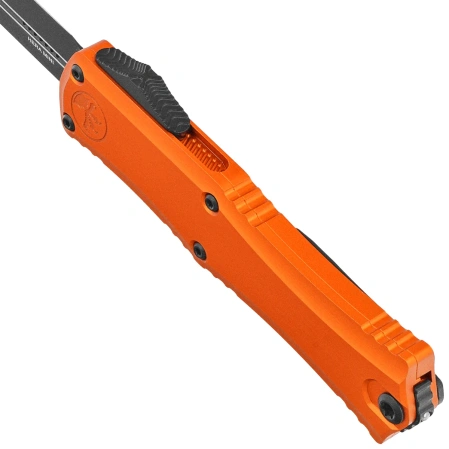 Nóż automatyczny OTF Microtech Hera II Mini D/E Orange Aluminium, Black M390MK by Tony Marfione (1702M-1OR)