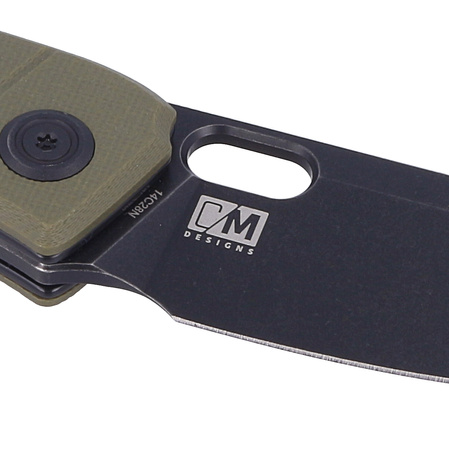 Nóż składany Kubey Hyde Green G10, Dark Stonewashed 14C28N by Colin Maisonpierre (KU2104B)