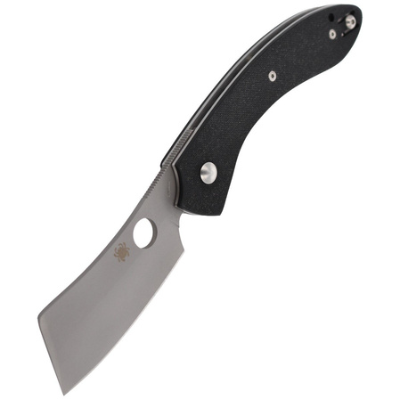 Spyderco ROC G-10 Black PlainEdge Knife (C177GP)