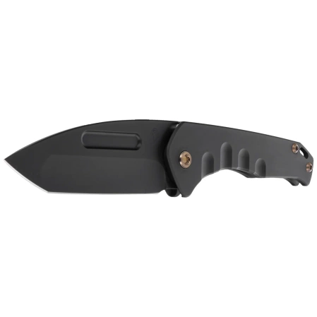 Medford Praetorian Slim T/E Knife Black DLC Titanium, Bronze HW/Clip, DLC S45VN by Greg Medford (MK2084PT-30PV-T1C1-Q4)