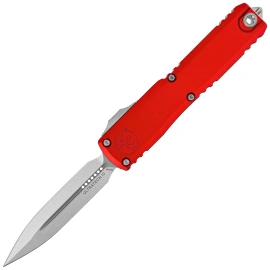 Microtech Ultratech Gen IV D/E OTF Knife Red Aluminum, Stonewashed M390MK by Tony Marfione (11224-10RD)