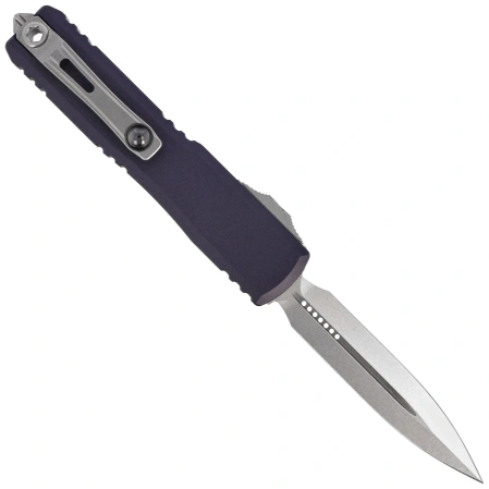 Nóż automatyczny OTF Microtech Ultratech Gen IV D/E Graphite Aluminium, Stonewashed M390MK by Tony Marfione (11224-10GP)