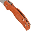 Spyderco Sage 5 Burnt Orange FRN Knife, Satin Plain CPM REX 121 (C123BORP)