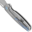 Nóż składany Kubey Tityus Gray Titanium, Bead Blasted 14C28N (KB360A)