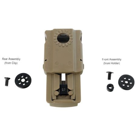 Mocowanie na pas ESP Roto 360° Belt Clip, zaciskane - Khaki (UBC-01 KH)