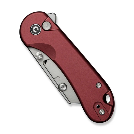 Civivi Elementum Utility Knife Burgundy Aluminum, Stonewashed 6Cr13 (C23039B-5)