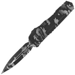 Microtech Cypher II D/E Pixel Camo Aluminum, Pixel Camo M390MK by Deryk Munroe i Tony Marfione (1242-1PXC)