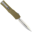 Microtech Combat Troodon Gen III D/E OTF Knife OD Green Aluminum, Satin M390MK by Tony Marfione (1142-4OD)