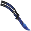Nóż motylek Martinez Albainox Balisong Blue ABS/Black Steel, Colorful Blue 3Cr13Mov (02129)