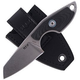 Nóż na szyje MKM Mikro 2 Black G10, Stonewashed M390 by Jesper Voxnæs (MKMR02-GBK)