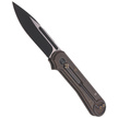 Nóż składany WE Knife Double Helix Bronze Titanium, Black Stonewash CPM S35VN (815A)