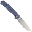 WE Knife Seer LE No 576/610 Blue Titanium, Rubber Silver CPM 20CV knife (WE20015-2)