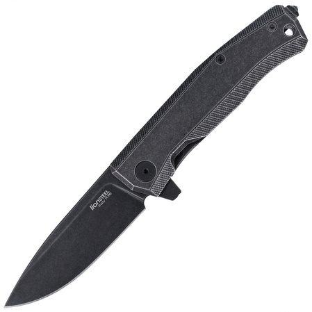 LionSteel Myto Knife Old Black Titanium, PVD Stonewashed M390 by Molletta (MT01B BW)