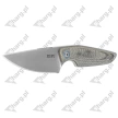 MKM Makro 1 Green Canvas Micarta Knife, Stonewashed by Jesper Voxnæs (MKMA01-GC)
