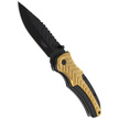 Herbertz Solingen Black-Gold Drop Point Pocket Knife (577713)