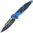 Microtech Socom Elite S/E-M Knife Blue Aluminum, Black M390MK by Tony Marfione (160-1BL)