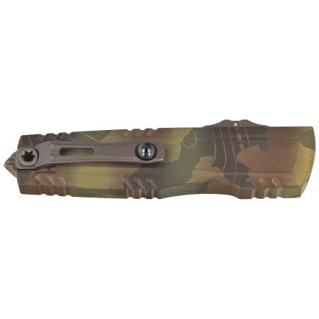 Microtech Luminary ZBP D/E Signature OTF Knife Topographic Badlands/Bazooka Camo Aluminum, Topographic Badlands/Bazooka Camo M390MK by Tony Marfione (1270-1TPBNBOCS)