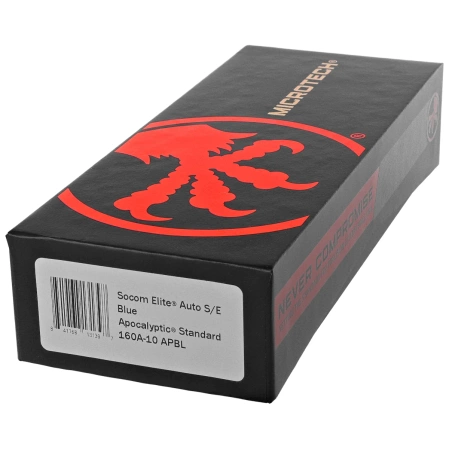 Microtech Socom Elite Auto S/E Automatic Knife Blue Aluminum, Apocalyptic M390MK by Tony Marfione (160A-10APBL)