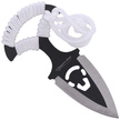 Martinez Albainox Skull Push Dagger White Cord, Black/Satin 3Cr13Mov (32452)