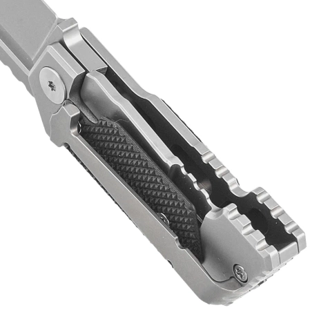 Nóż składany Midgards Messer The Utgard Nano Gray Stainless Steel/Black G10, Bead Blasted CPM D2 by Janosch Jensen (MM011)