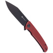 Nóż składany Sencut Brazoria Burgundy G10, Black Stonewashed D2 (SA12C)