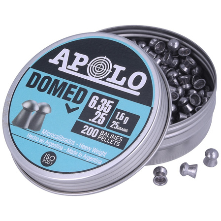 Śrut Apolo Domed 6.35 mm, 200 szt. 1.60g/25.0gr (13501)