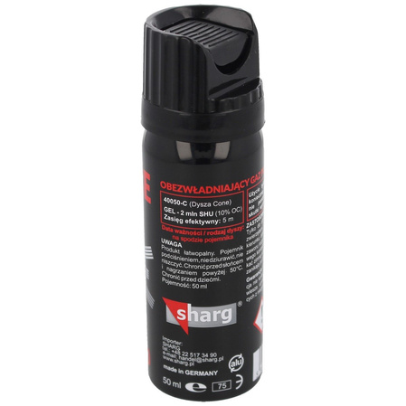 Zestaw dwóch gazów pieprzowych Sharg Nato Defence Gel 2mln Cone 50ml