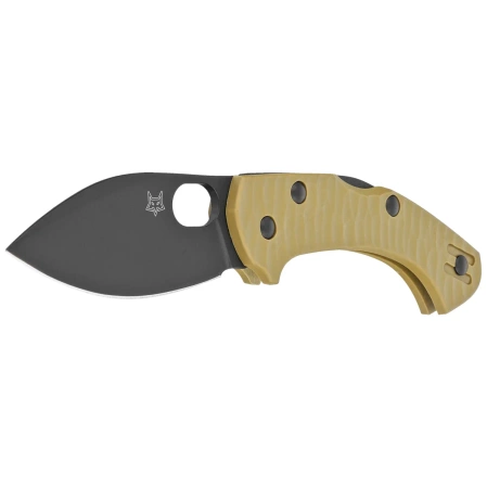 Fox Zero 2.0 Desert Warrior OD Green FRN, Black Top Shield Becut by Jens Ansø knife (FX-311 OD)