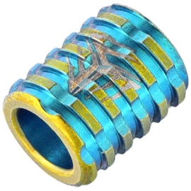 Tytanowy koralik WeKnife Ti Paracord Bead, Blue (A-02C)