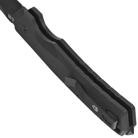 Tekto A3 Delta D/P Automatic Knife Black G10, Black D2