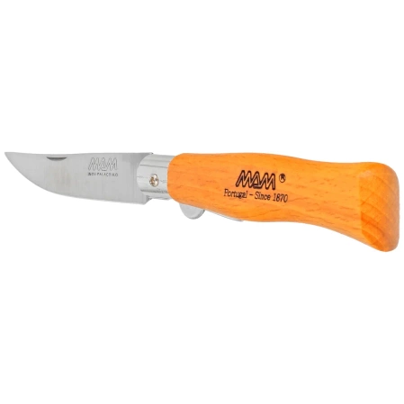 MAM Douro S z blokadą, Orange Beech Wood, Steel HD knife (2006-OR)