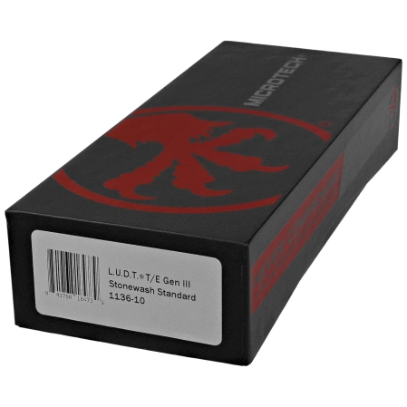 Nóż automatyczny Microtech LUDT Gen III T/E Black Aluminium, Stonewashed M390MK by Tony Marfione (1136-10)