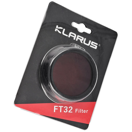Filtr do latarek Klarus XT32 czerwony (FT32 RD)