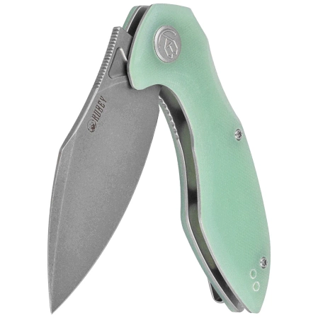 Nóż składany Kubey Nobel Jade G10, Beadblasted 14C26N (KU236M)