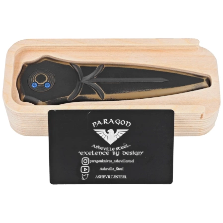 Nóż grawitacyjny Paragon Warlock-X Convergence Black Aluminium, Black Cerakote CPM S35VN (WLOCX-DUNE-THEME2)