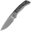 Nóż składany Remette RT-Steed Gray Titanium/Black-Green Carbon Fiber, Pearlescent M390 (RTWS-TY)