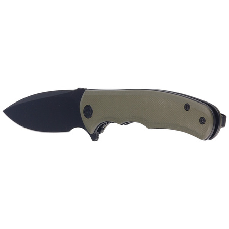 Civivi Mini Praxis Knife Green G10, Black Stonewashed D2 (C18026C-1)