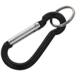 FOX 7 Aluminium Spring Clip Hook Carabiner, Black