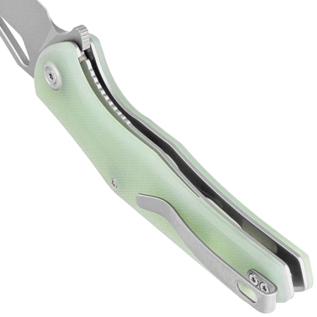 Kubey Knife Phemius Jade G10, Sand Blasted 14C28N (KU149D)