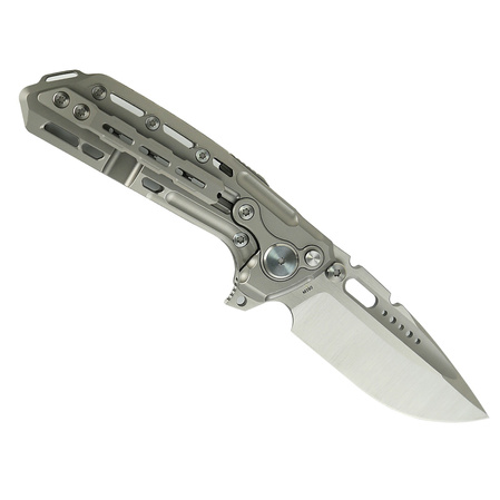 Reate TX228 LE No 084/200 Knife Bead Blasted Titanium, Bead Blasted Titanium Clip, Satin M390 (TX228 TBB.TBB.SAT)
