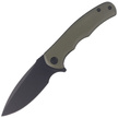 Civivi Mini Praxis Knife Green G10, Black Stonewashed D2 (C18026C-1)