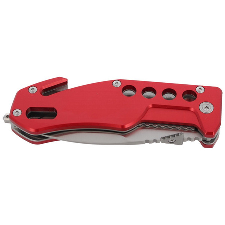 BlackFox Aluminium Red Rescue Folding Knife (BF-117)