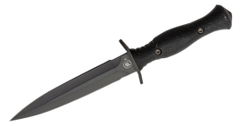 Nóż Spartan Blades Harsey Dagger Black Canvas Micarta, Black PVD MagnaCut by William W. Harsey (SB49BKBKKYBK)
