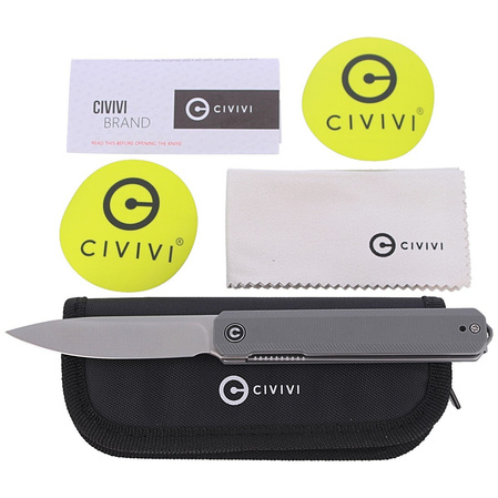 Nóż składany CIVIVI Exarch Gray G10, Satin Finish (C2003A)