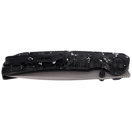 Civivi Knife Imperium Shredded Carbon Fiber / Silvery Shred, Stonewashed Nitro-V (C2106B)