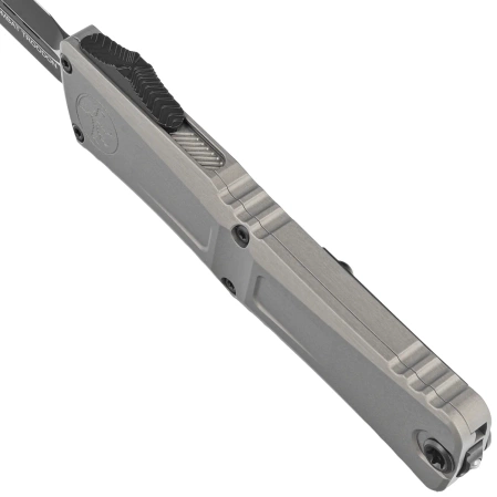 Nóż automatyczny OTF Microtech Combat Troodon Gen III D/E Natural Clear Aluminium, Black M390MK by Tony Marfione (1142-1NC)