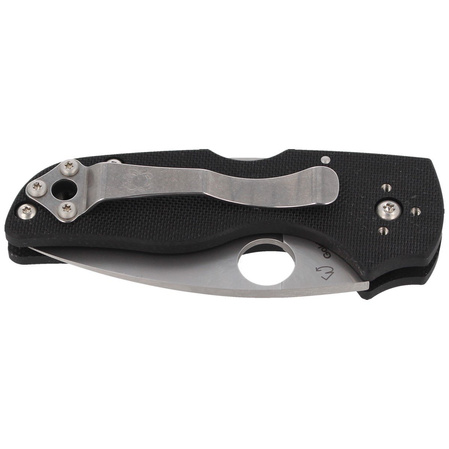 Nóż składany Spyderco Lil' Native G-10 Black Mid Back Lock Plain (C230MBGP)