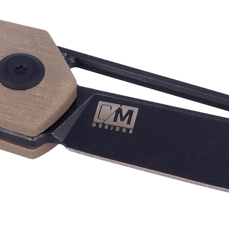 Kubey Royal Knife Tan G10, Dark Stonewashed D2 by Colin Maisonpierre (KU321E)