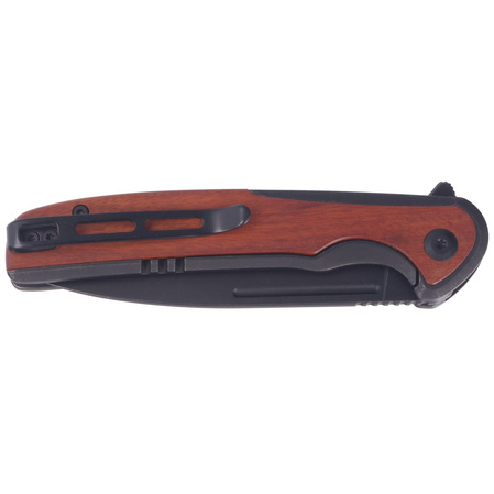 CIVIVI Knife Voltaic Stainless / Cuibourtia Wood, Black Stonewashed 14C28N (C20060-1)