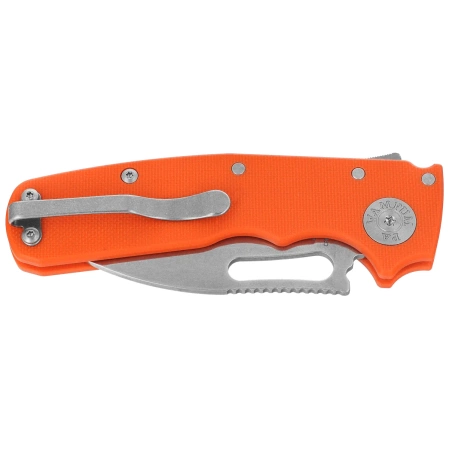 Nóż składany Demko Shark Cub Slicer Shark Orange G10, Stonewashed CPM 20CV by Andrew Demko (SC-20CV-ORG10-SS)